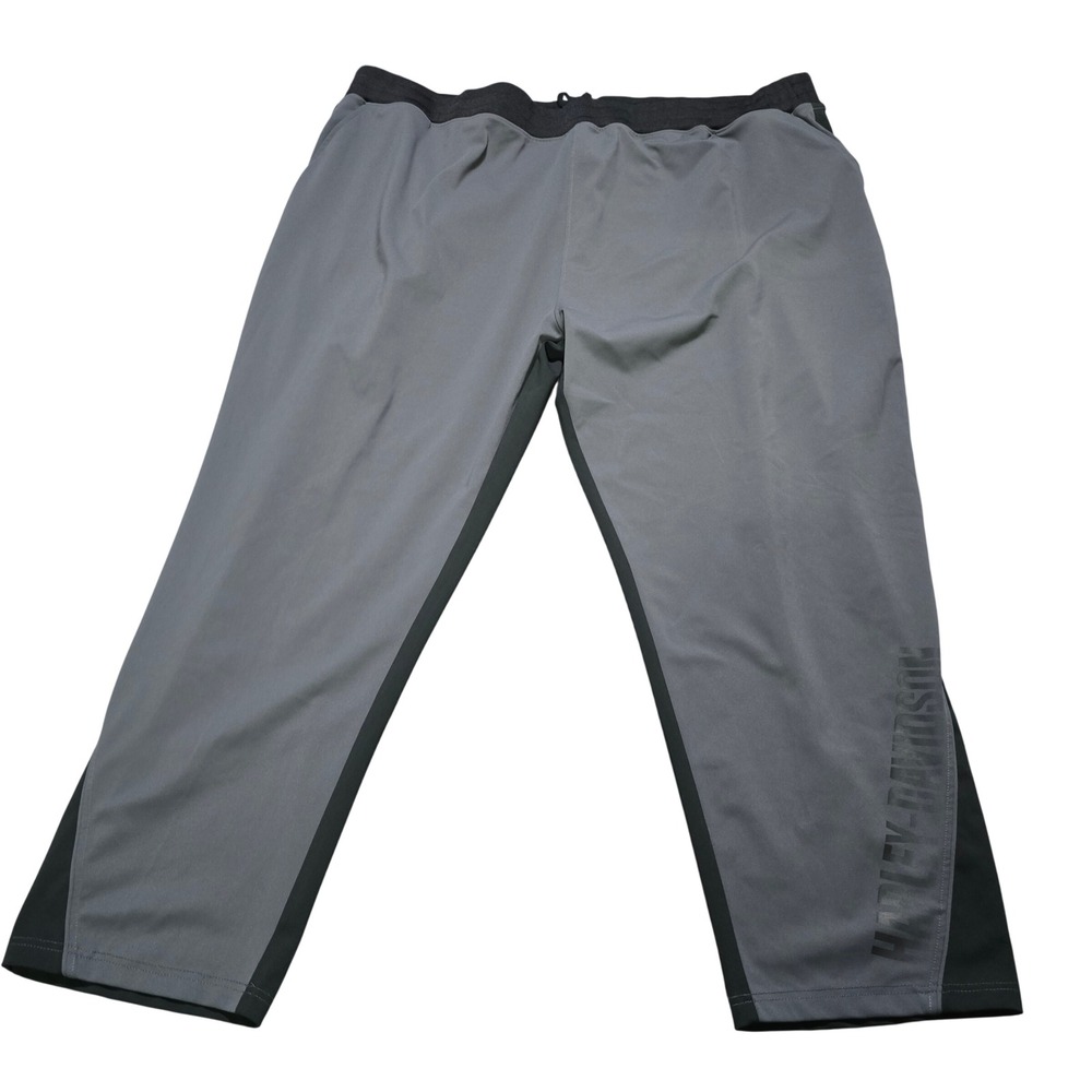 Harley-Davidson Jogger Pants Mens 5XL Gray Black Performance Motorclothes Logo